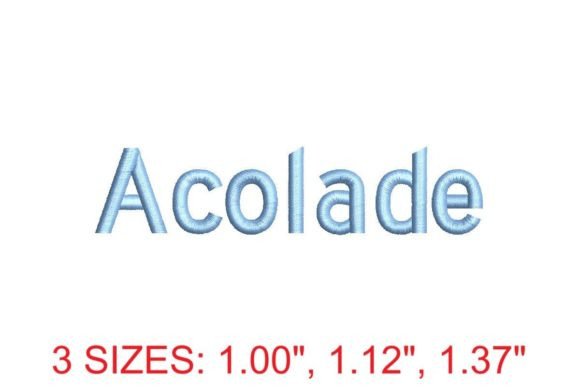 Acolade Embroidery Font Review: A Designer's Take