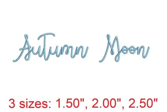 Autumn Moon Embroidery Font: A Designer's Review