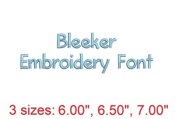 Bleeker Embroidery Font Review for Business Merch