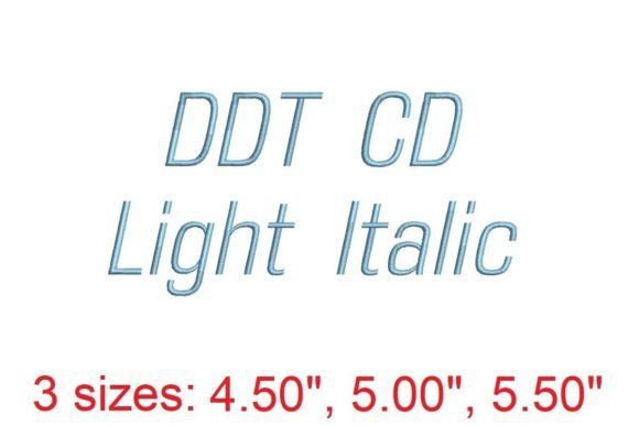 DDT CD LT IT Embroidery Font Review