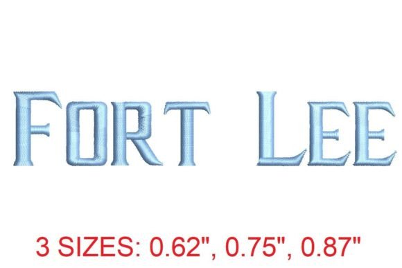 Fort Lee Embroidery Font Review