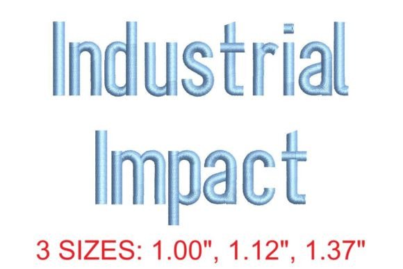 Industrial Impact Embroidery Font: A Designer's Review