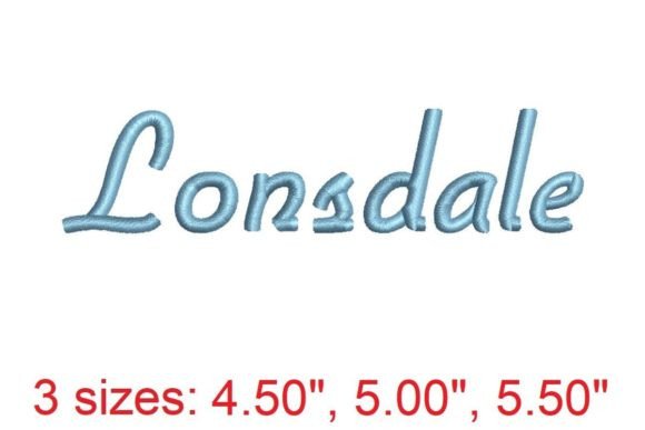Lonsdale Embroidery Font Review for Etsy Sellers
