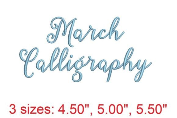 March Calligraphy: Elegant Seasonal Embroidery Review