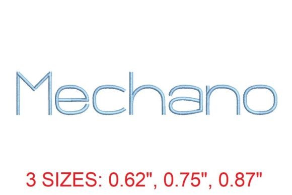 Mechano Embroidery Font: A Designer’s Review