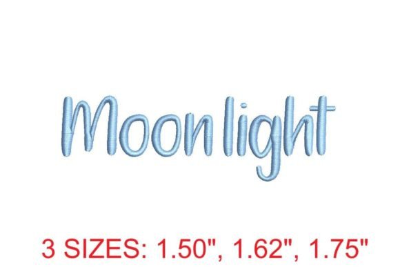Moonlight Embroidery Font Review