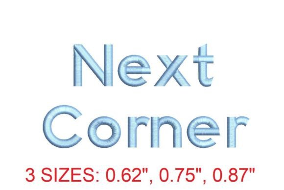 Next Corner Embroidery Font Review