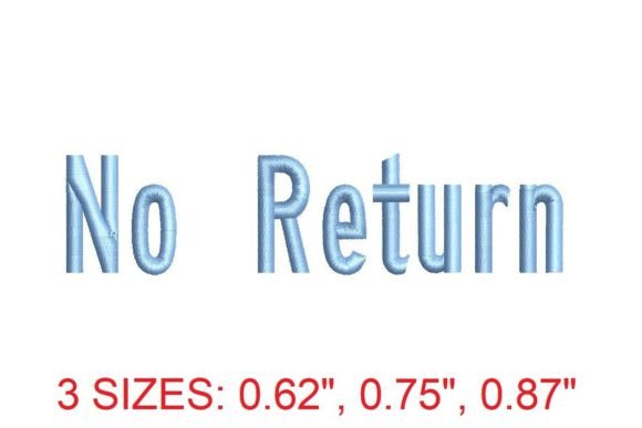 No Return Font Review for Etsy Sellers