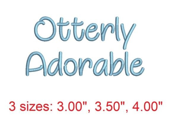 Otterly Adorable Embroidery Font Review