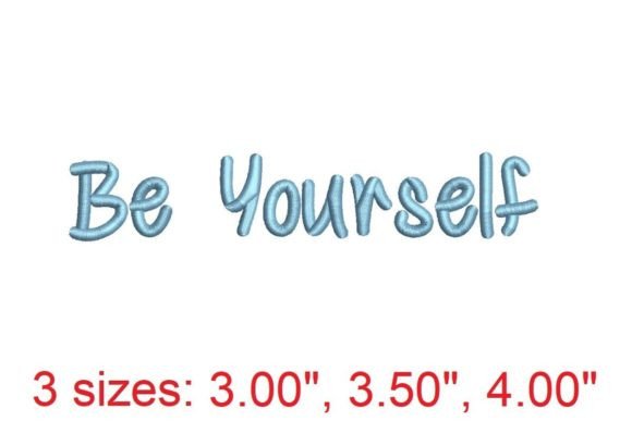 Review: Be Yourself Embroidery Font for Custom Gifts