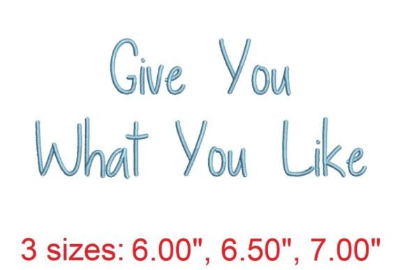 Review: Give You What You Like Embroidery Font for Holidays