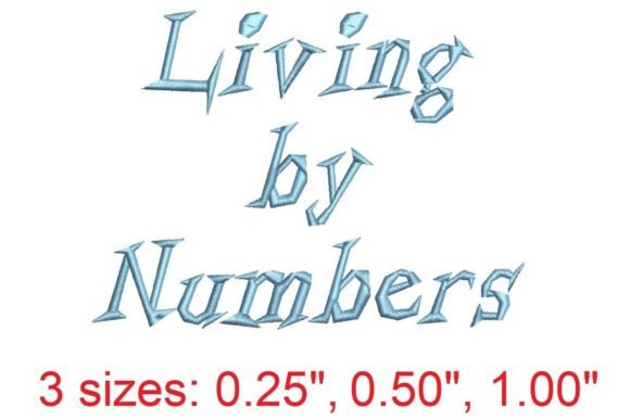 Review: Living by Numbers Embroidery Font for Etsy Sellers