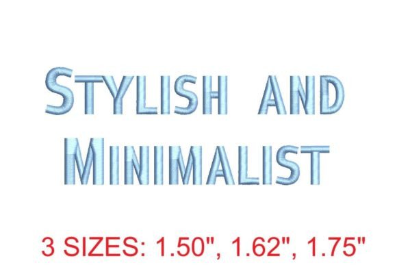 Review: Stylish and Minimalist Embroidery Font