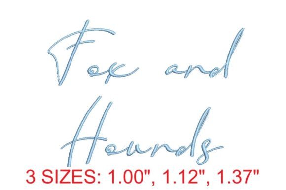 Reviewing Fox and Hounds Embroidery Font