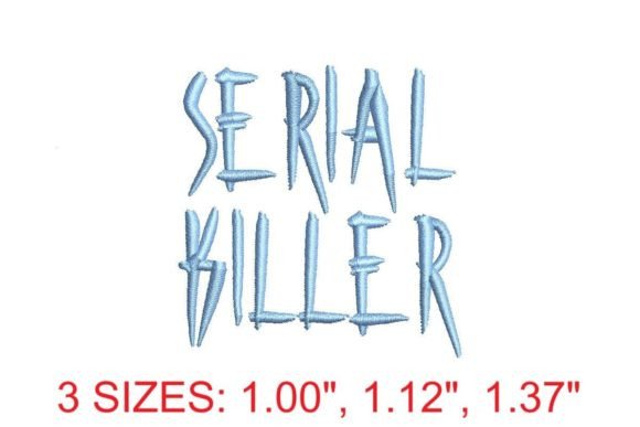 Reviewing the Serial Killer Embroidery Font