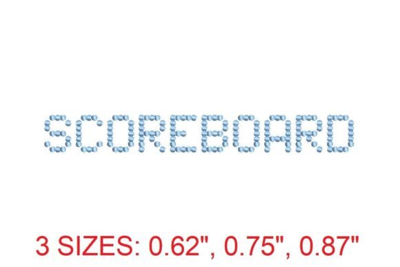 Scoreboard Embroidery Font: A Designer’s Review