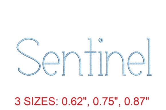 Sentinel Embroidery Font Review for Business