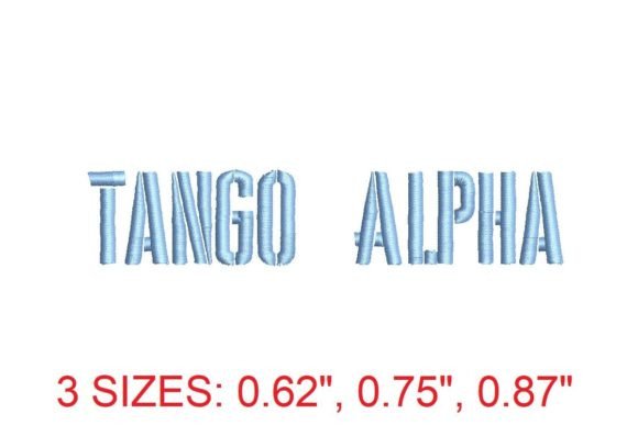 Tango Alpha Embroidery Font Review